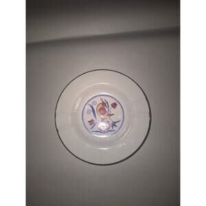 Vintage Distel Hex Pottery Pa Dutch Country An Omen of Good Luck Ashtray Trinket